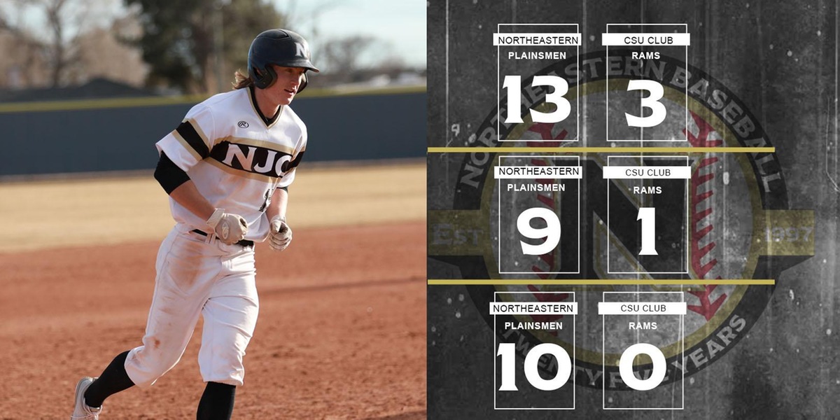 Northeastern Sweeps Home Opener