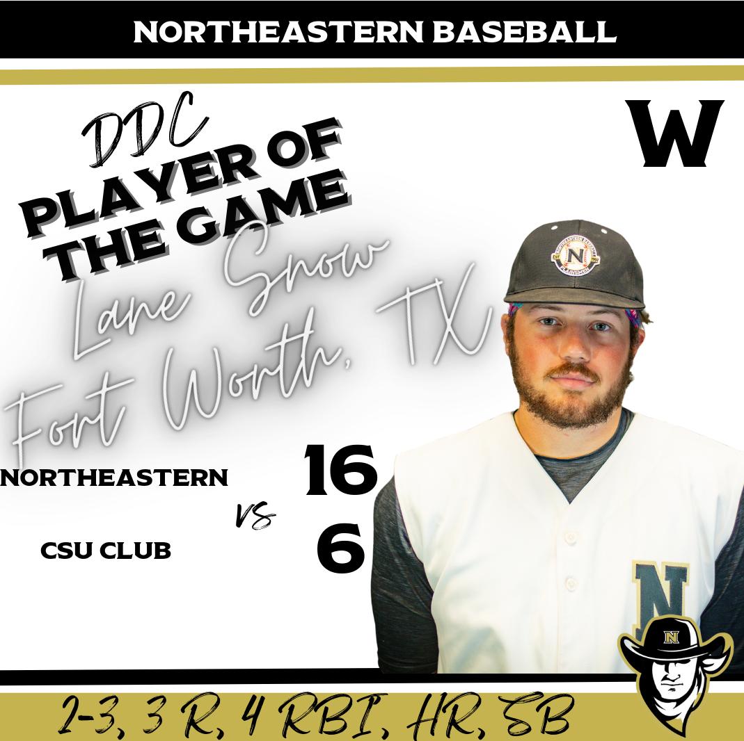 Northeastern Wins Both Games on Saturday After winning the second game 16-6