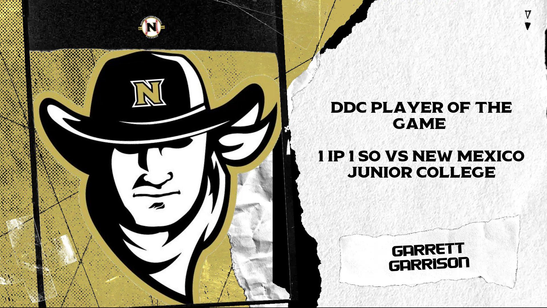 Northeastern Baseball Falls To New Mexico Junior College In The Second Game Of The Double Header