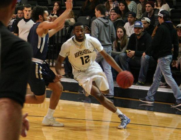 Marcus Cooper drives to hole during a home NJC game. Cooper recently signed with the Golden Eagles of Southern Miss.