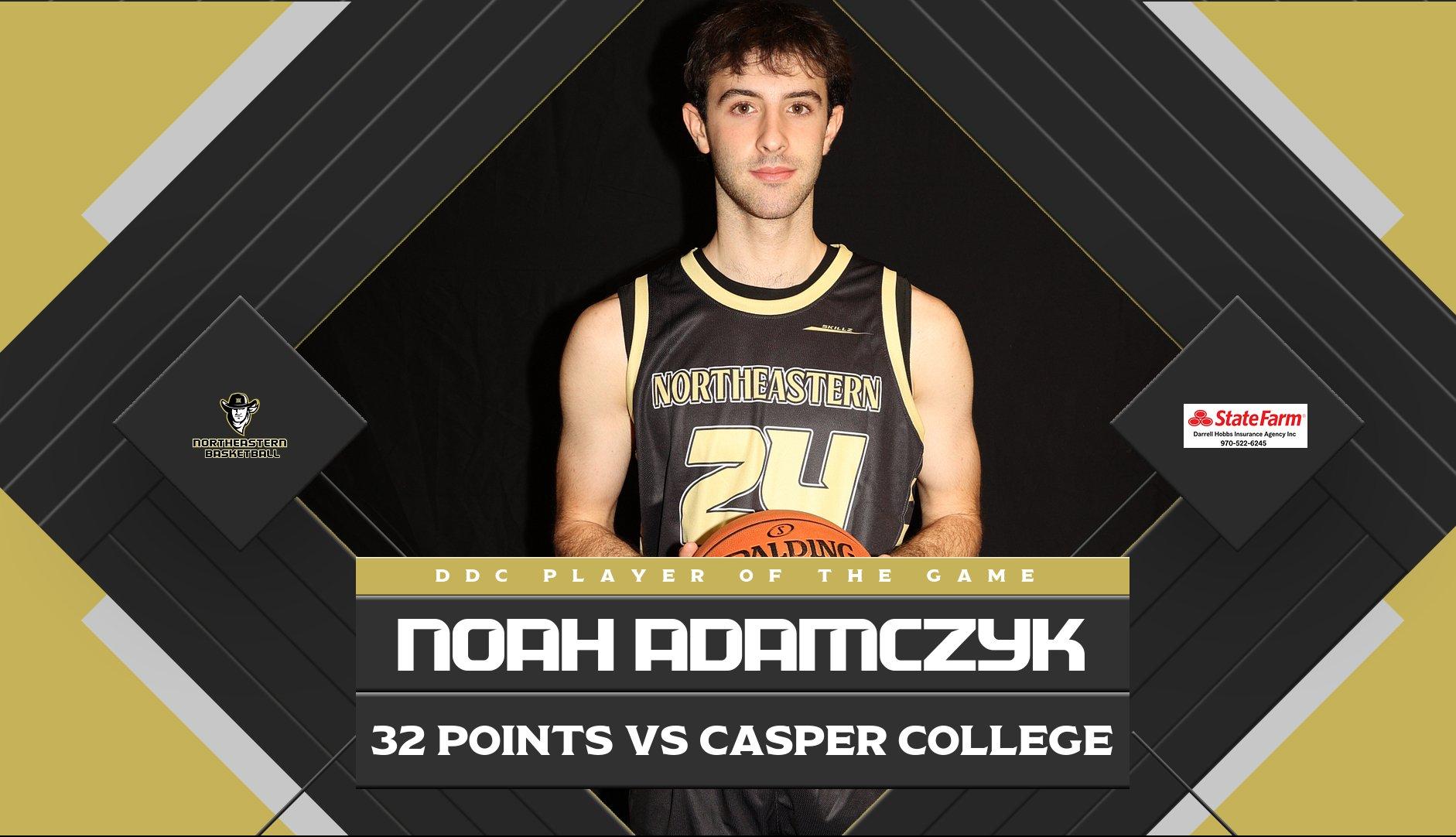 Northeastern Falls In a Nail Biter to Casper College 89-85
