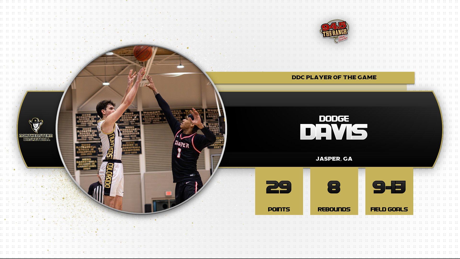 Northeastern Men's Basketball Walks Away with 84-66 Win On the Road At McCook Community College