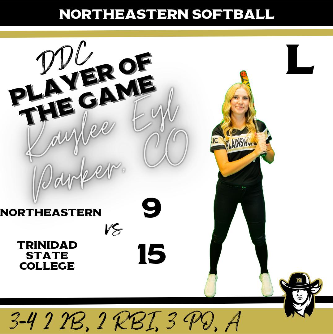 Northeastern Falls to Trinidad State College in A High Scoring Affair 15-9