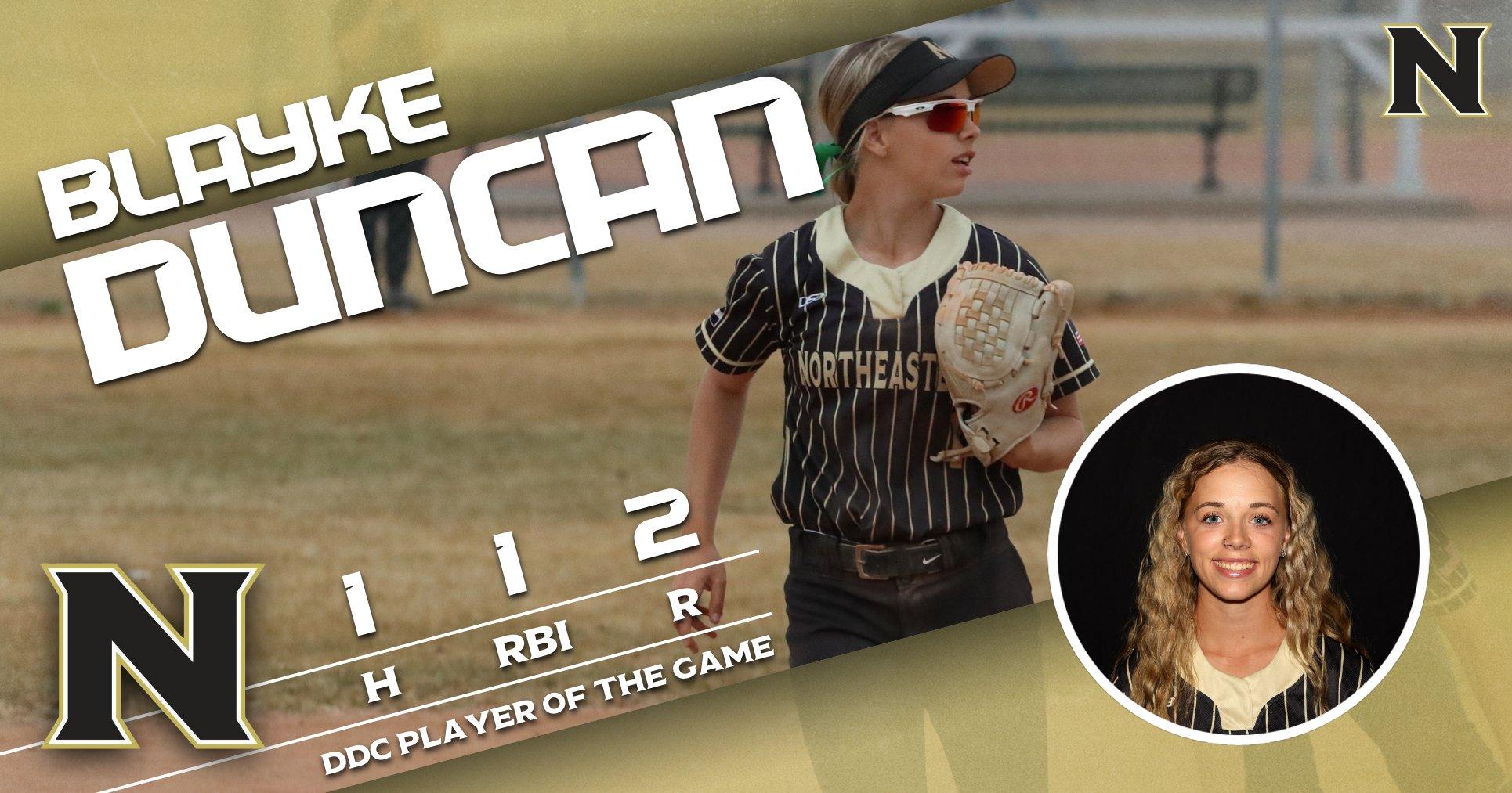 Northeastern Softball Splits the Four Game Series With Luna Community College After Dropping Game Four 4-3