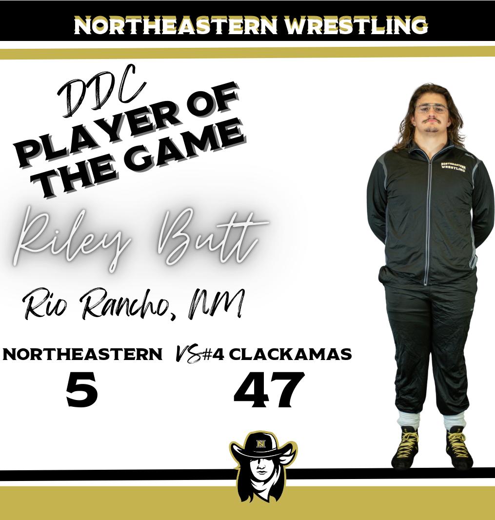 Northeastern Struggles Against #4 Clackamas At NJCAA Duals, They Look To Bounce Back Against #13 Carl Albert at 11:00