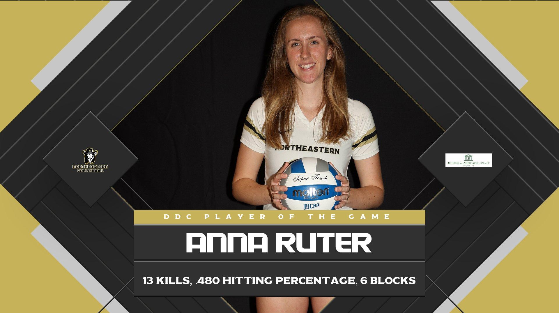 Northeastern Takes Down NMMI In A 5 Set Thriller To Advance To 6-2 On The Season. They Take On North Platte at Home On Tuesday Septmeber 4th, Wear Your Black For Black Out Night!