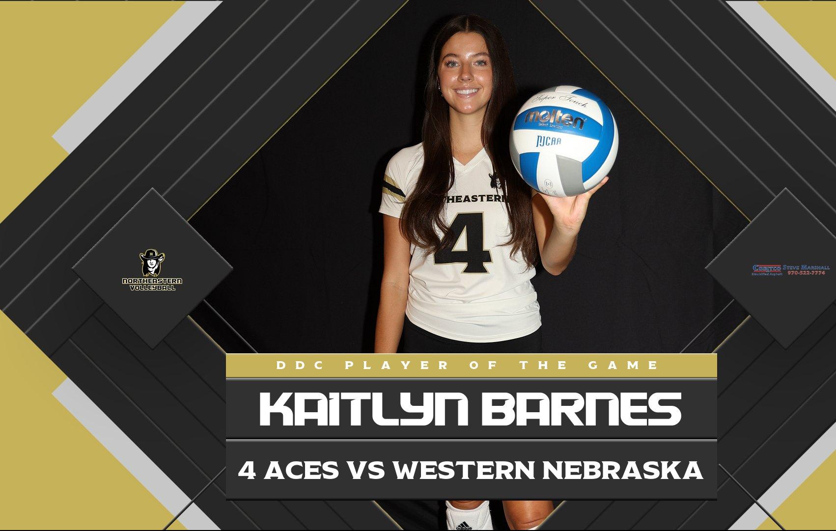 Northeastern Takes Down Western Nebraska Nebraska In Straight Sets To Move To The Northwest Plains District B Championship Against Laramie County